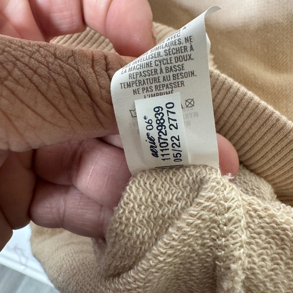 Aerie Sweatshirt Oversized Crewneck Tan Beige Womens S - Picture 6 of 10